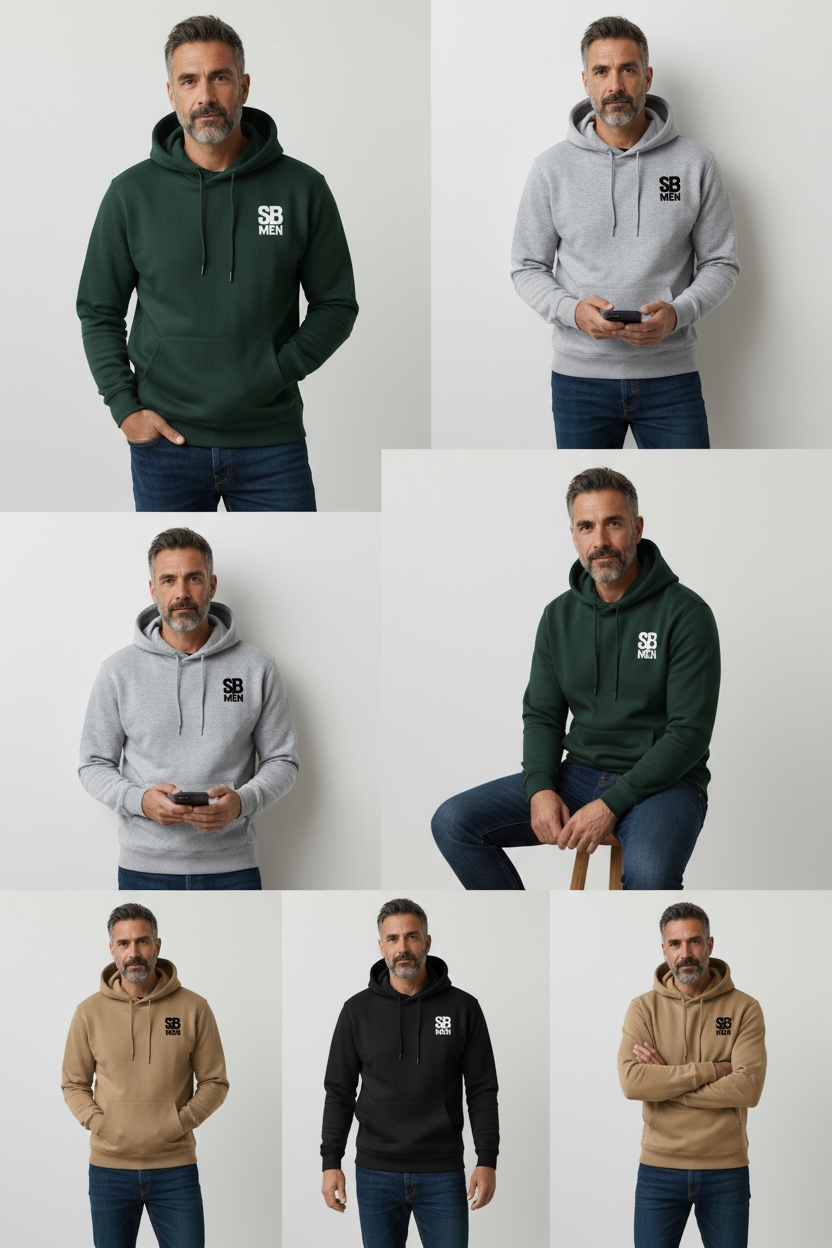 SculptedBae Men Essential Lightweight Hoodie