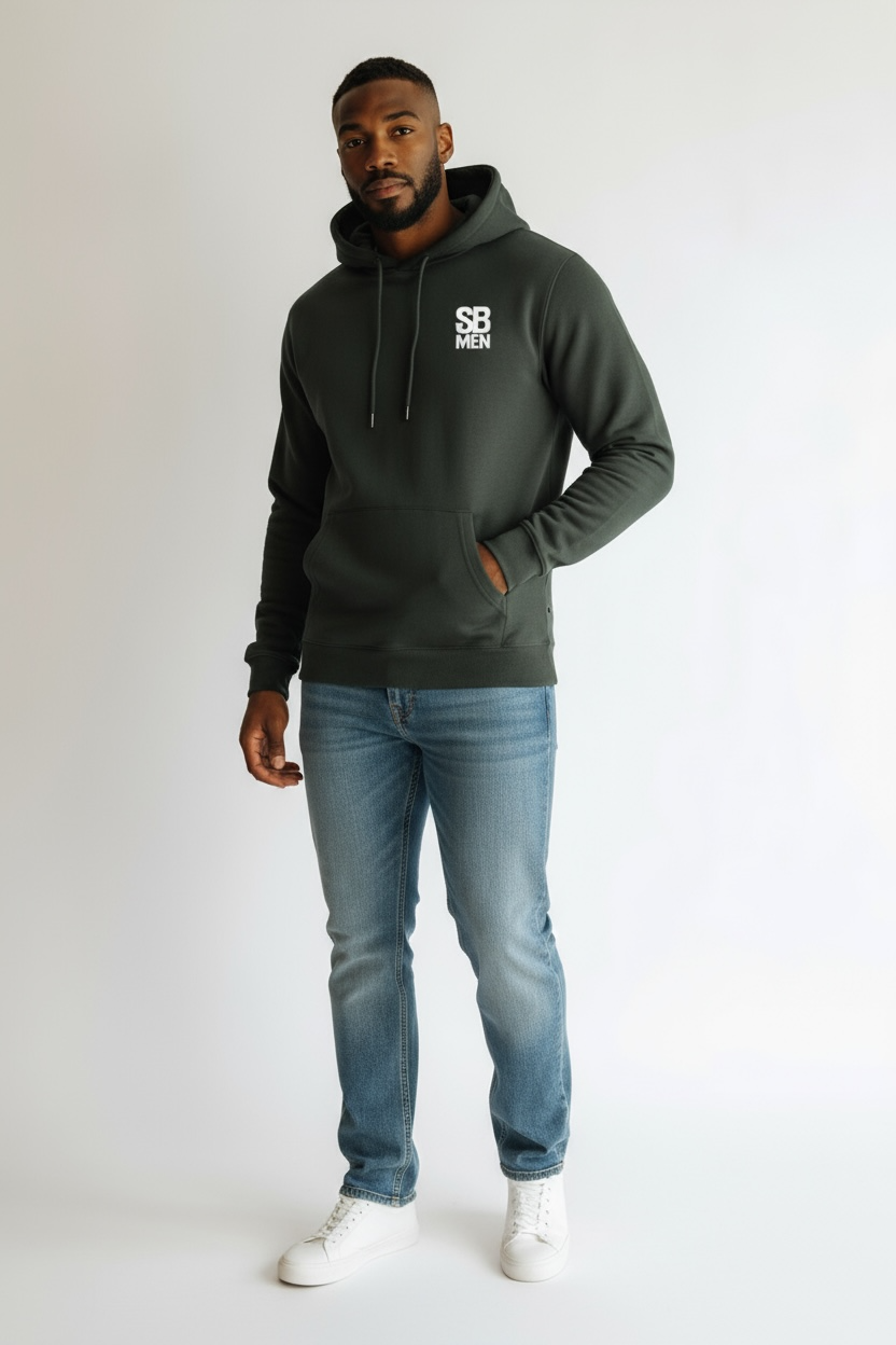 SculptedBae Men Essential Lightweight Hoodie