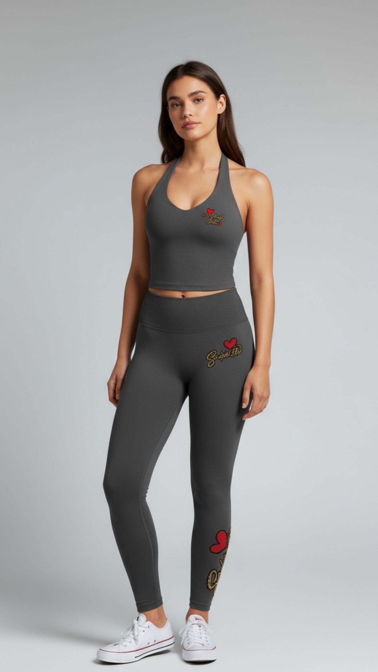 Halter Top SculptedBae Seamless 2-Piece Pant Set