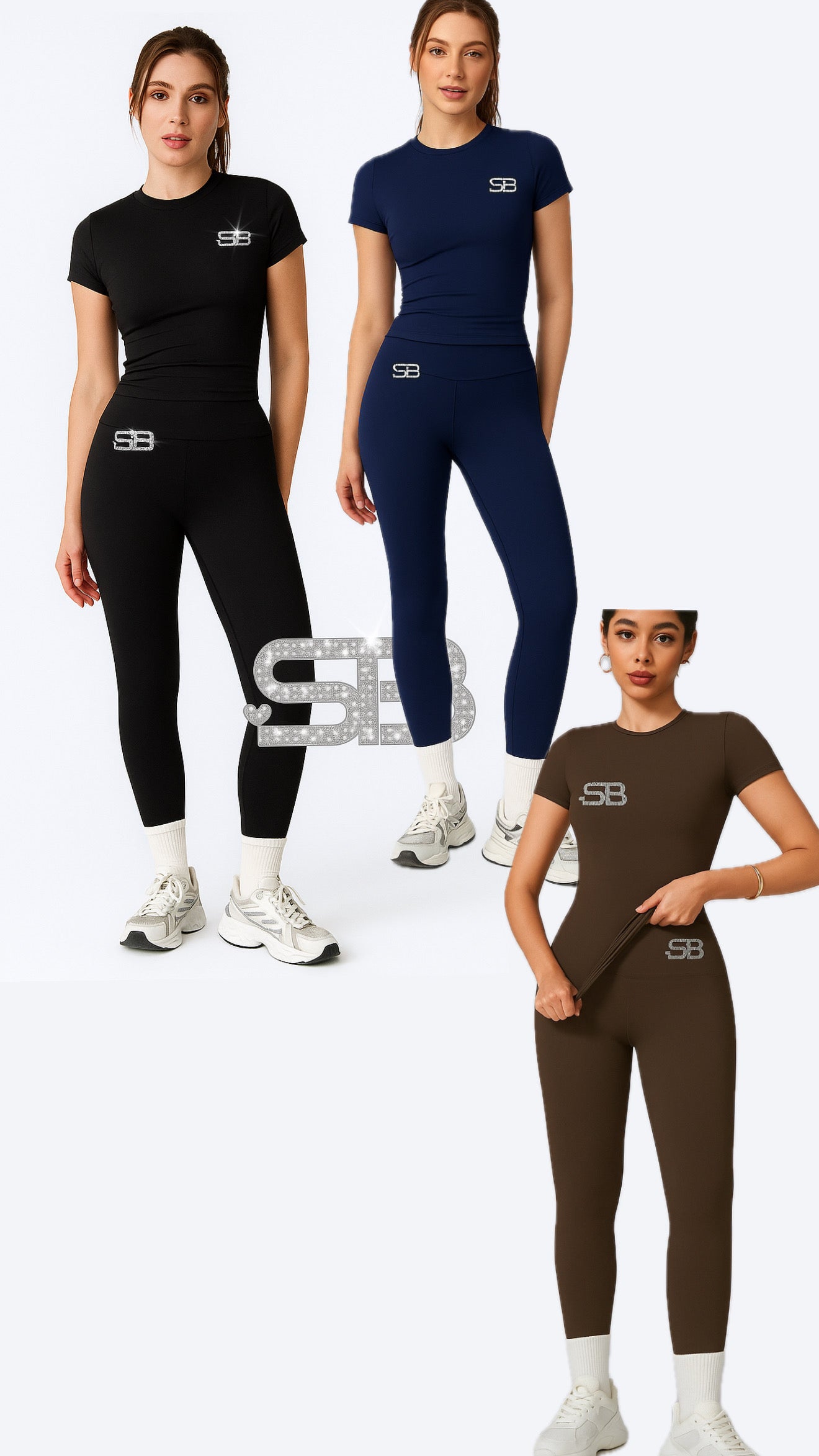 SculptedBae 2-Piece Sparkle Active Set