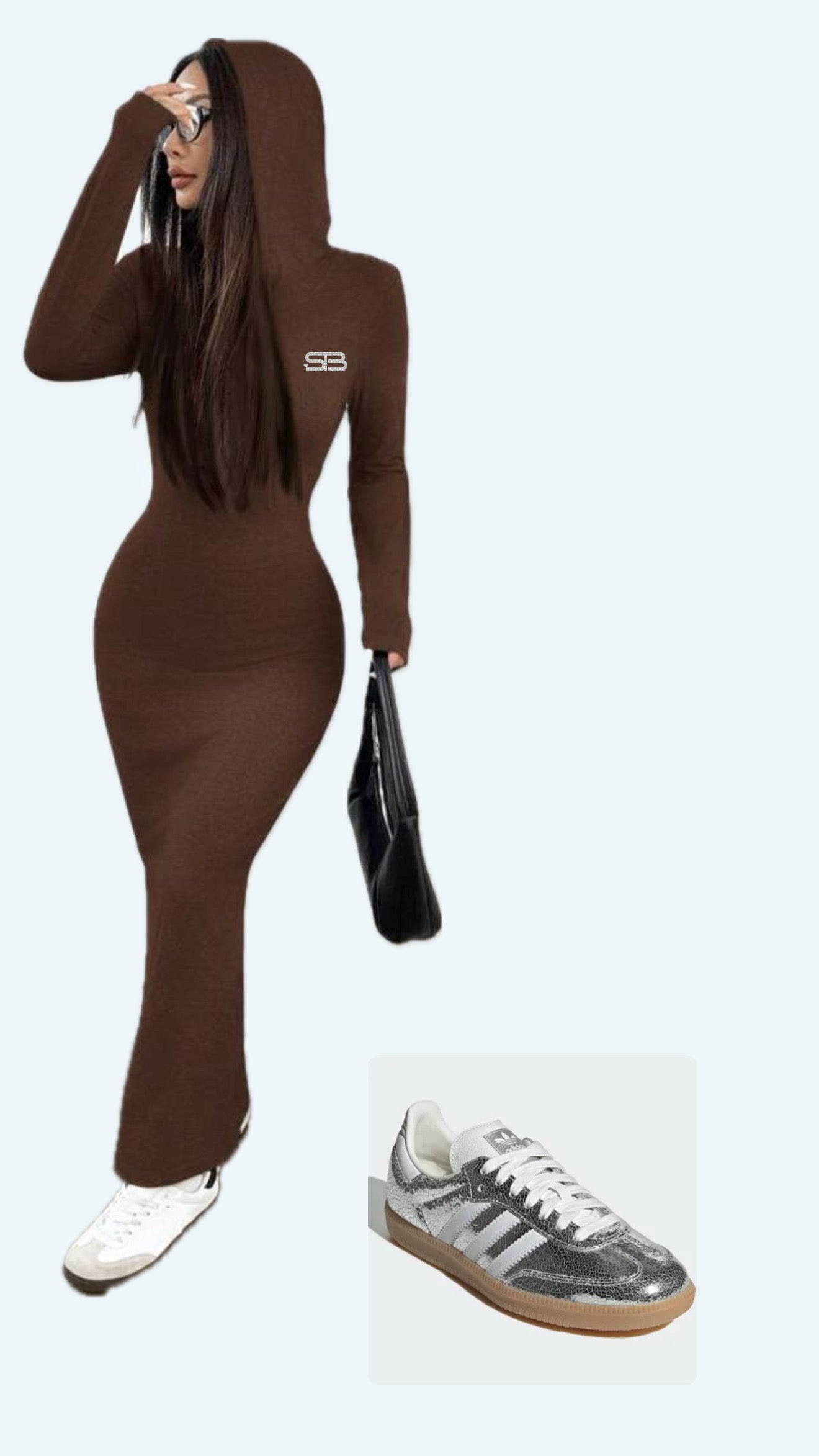 Sculpt & Slay HoodedBae Bodycon Dress