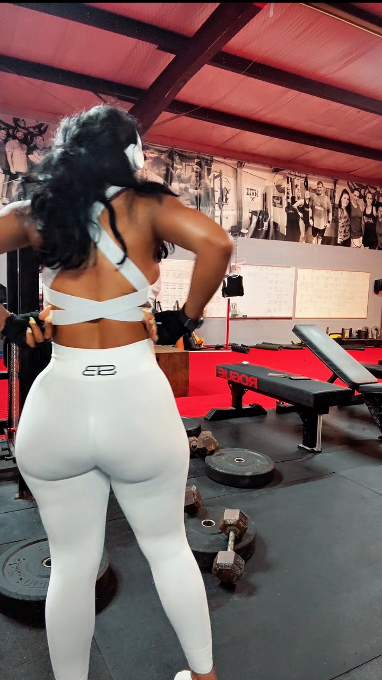 2 piece set cross back pants