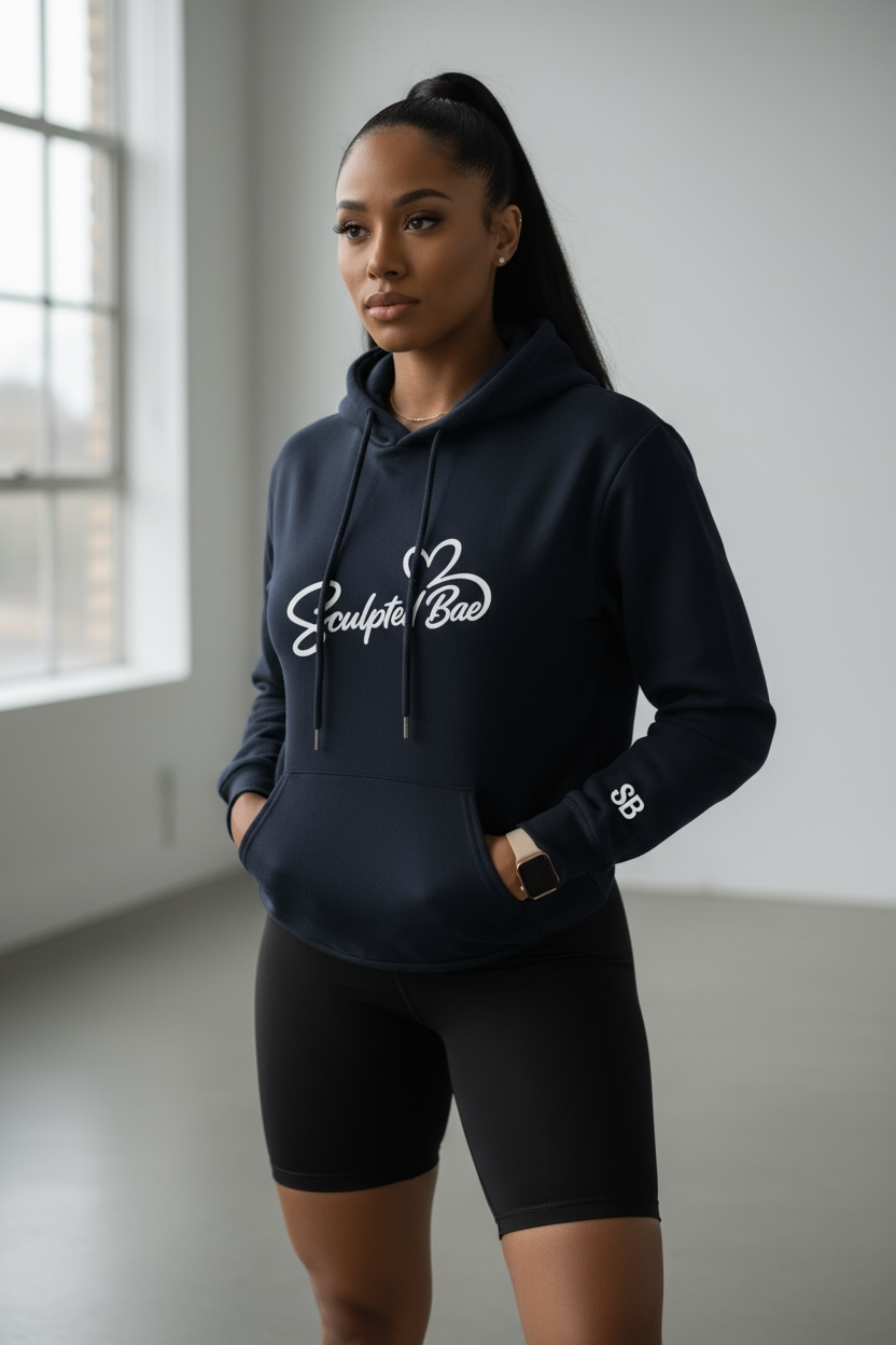 SculptedBae Women’s Loose Fit Hooded Sweatshirt