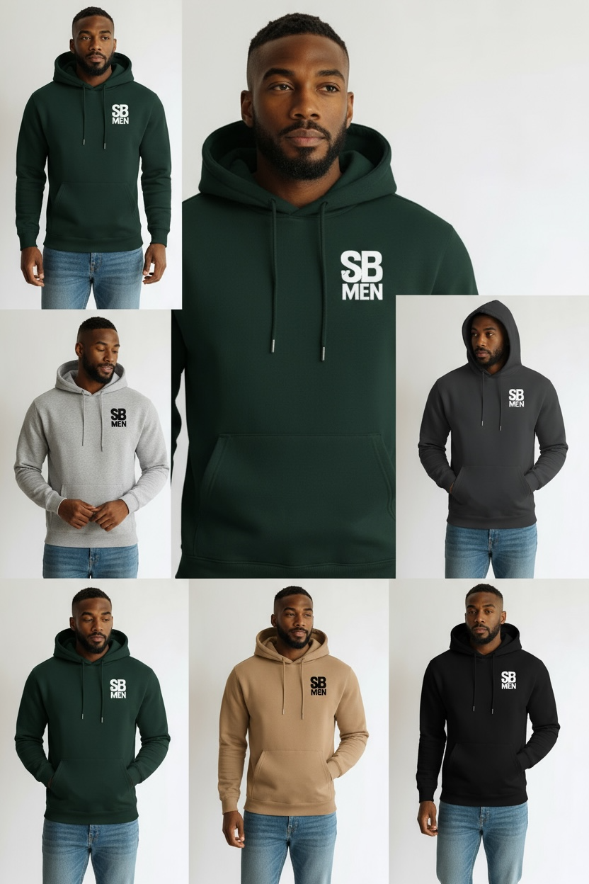SculptedBae Men Essential Lightweight Hoodie