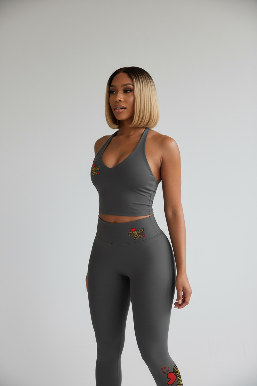 Halter Top SculptedBae Seamless 2-Piece Pant Set