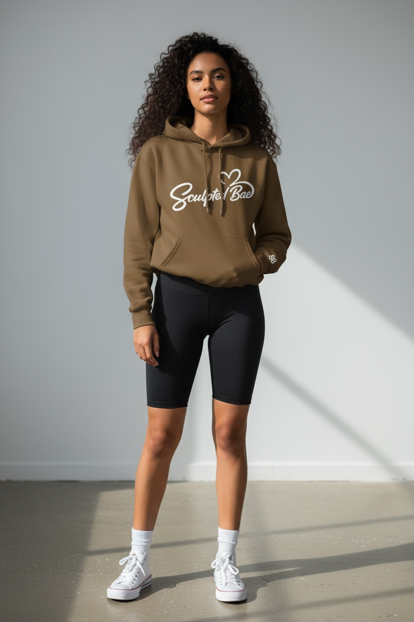 SculptedBae Women’s Loose Fit Hooded Sweatshirt