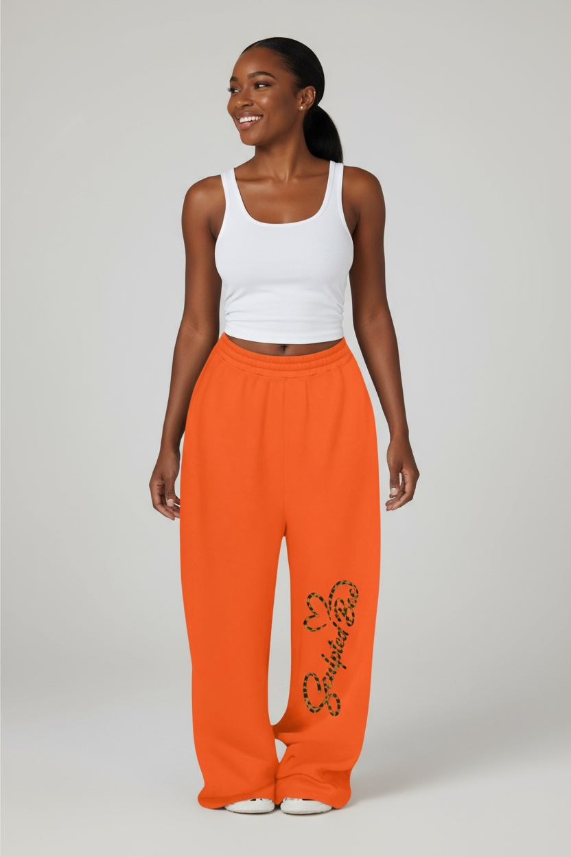 SculptedBae Solid Color Elastic Waist Loose Sweatpants Sizes XS to XL