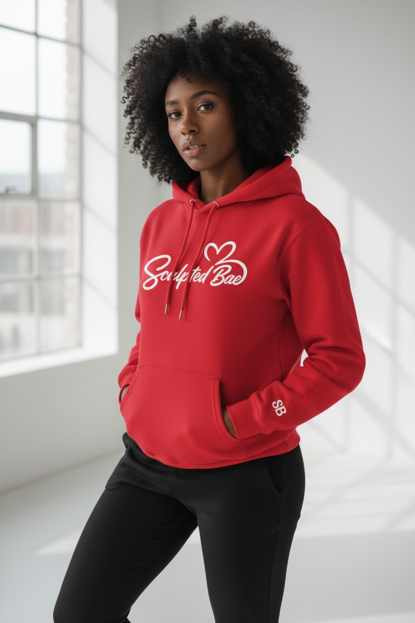 SculptedBae Women’s Loose Fit Hooded Sweatshirt
