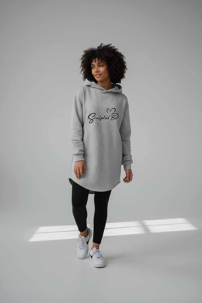 SculptedBae Hooded Long Sweatshirt Sizes XS to XL