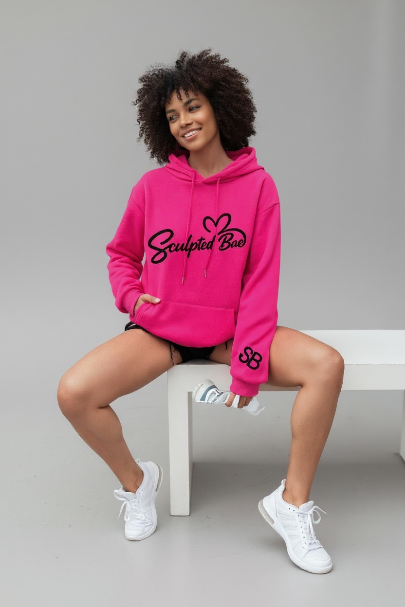 SculptedBae Women’s Loose Fit Hooded Sweatshirt