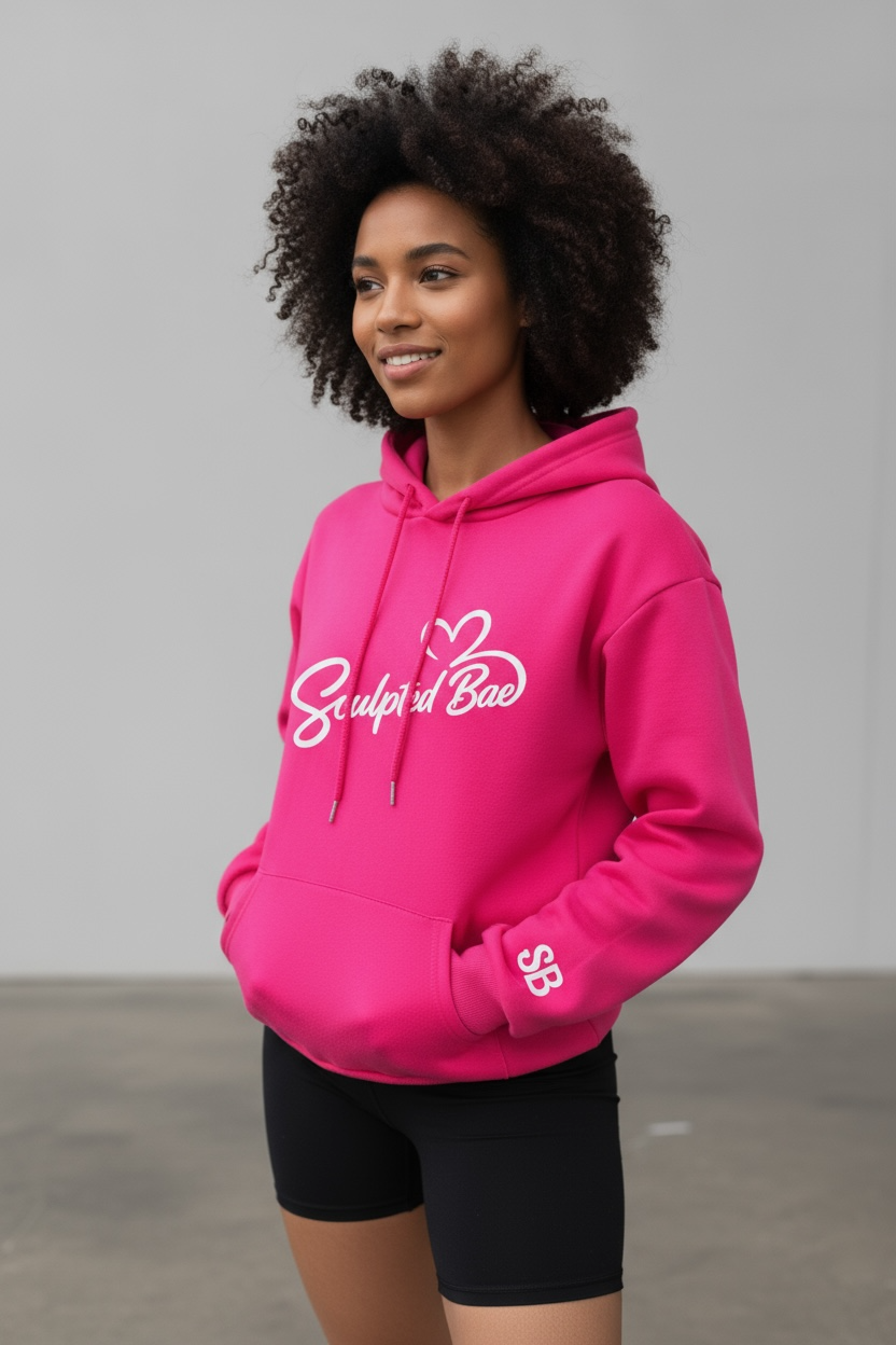 SculptedBae Women’s Loose Fit Hooded Sweatshirt