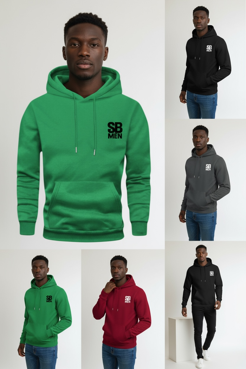 SculptedBae Men Essential Lightweight Hoodie