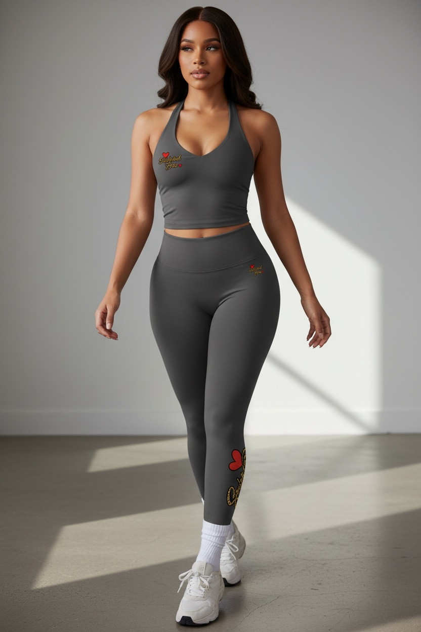 Halter Top SculptedBae Seamless 2-Piece Pant Set