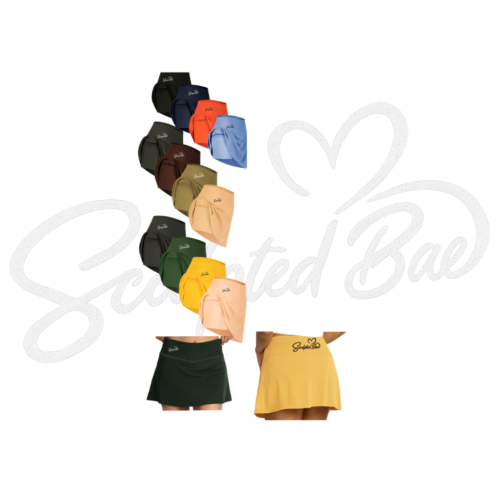 SculptedBae Active Court & Curves Skort