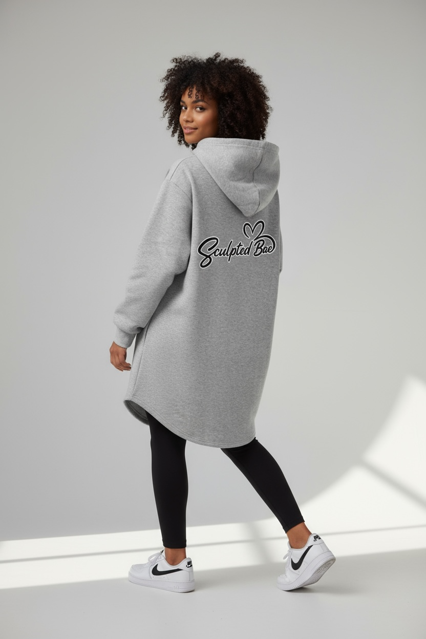 SculptedBae Hooded Long Sweatshirt Sizes XS to XL