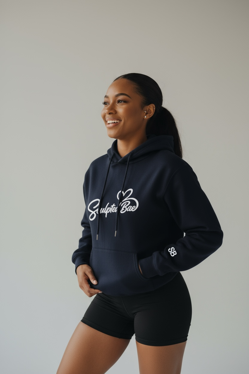 SculptedBae Women’s Loose Fit Hooded Sweatshirt