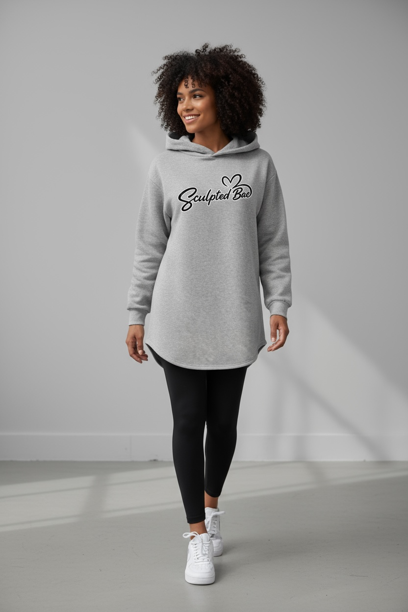 SculptedBae Hooded Long Sweatshirt Sizes XS to XL