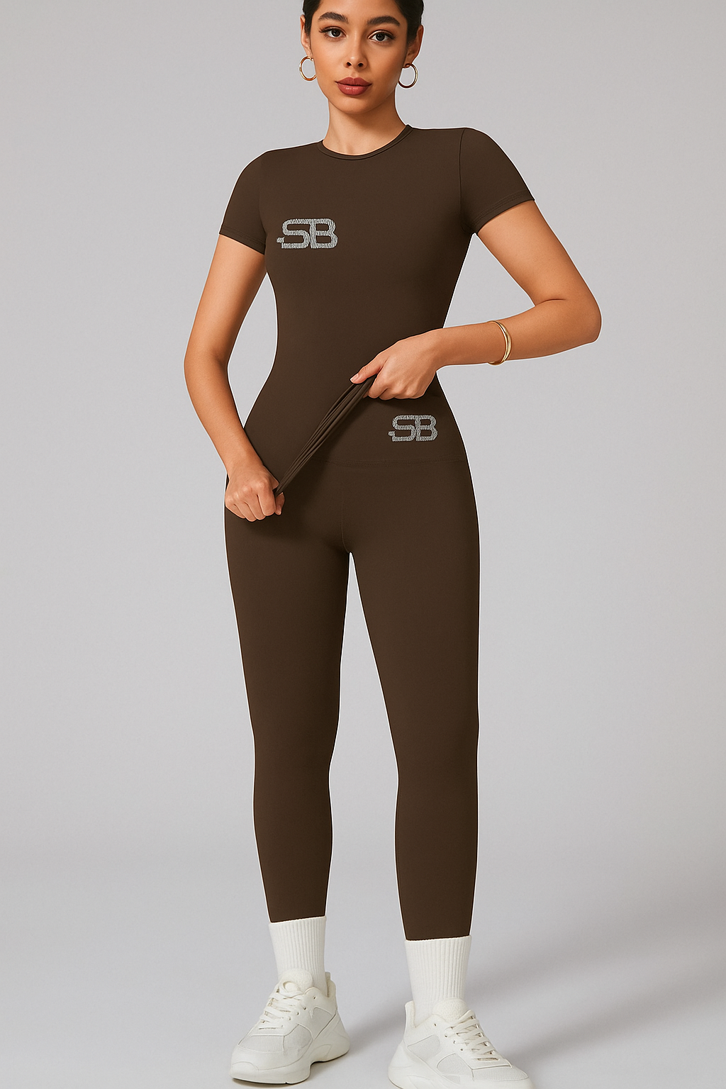 SculptedBae 2-Piece Sparkle Active Set