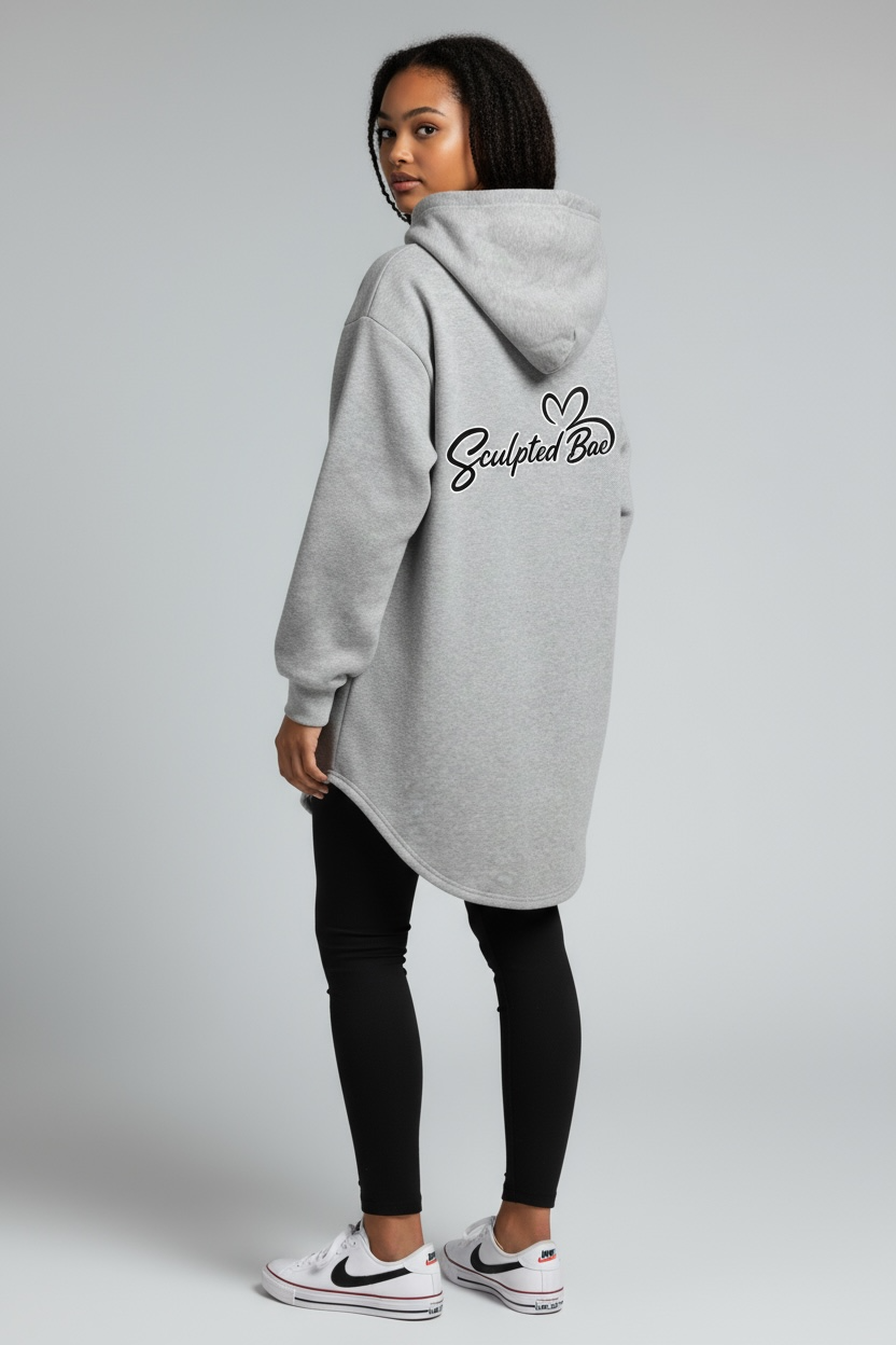 SculptedBae Hooded Long Sweatshirt Sizes XS to XL