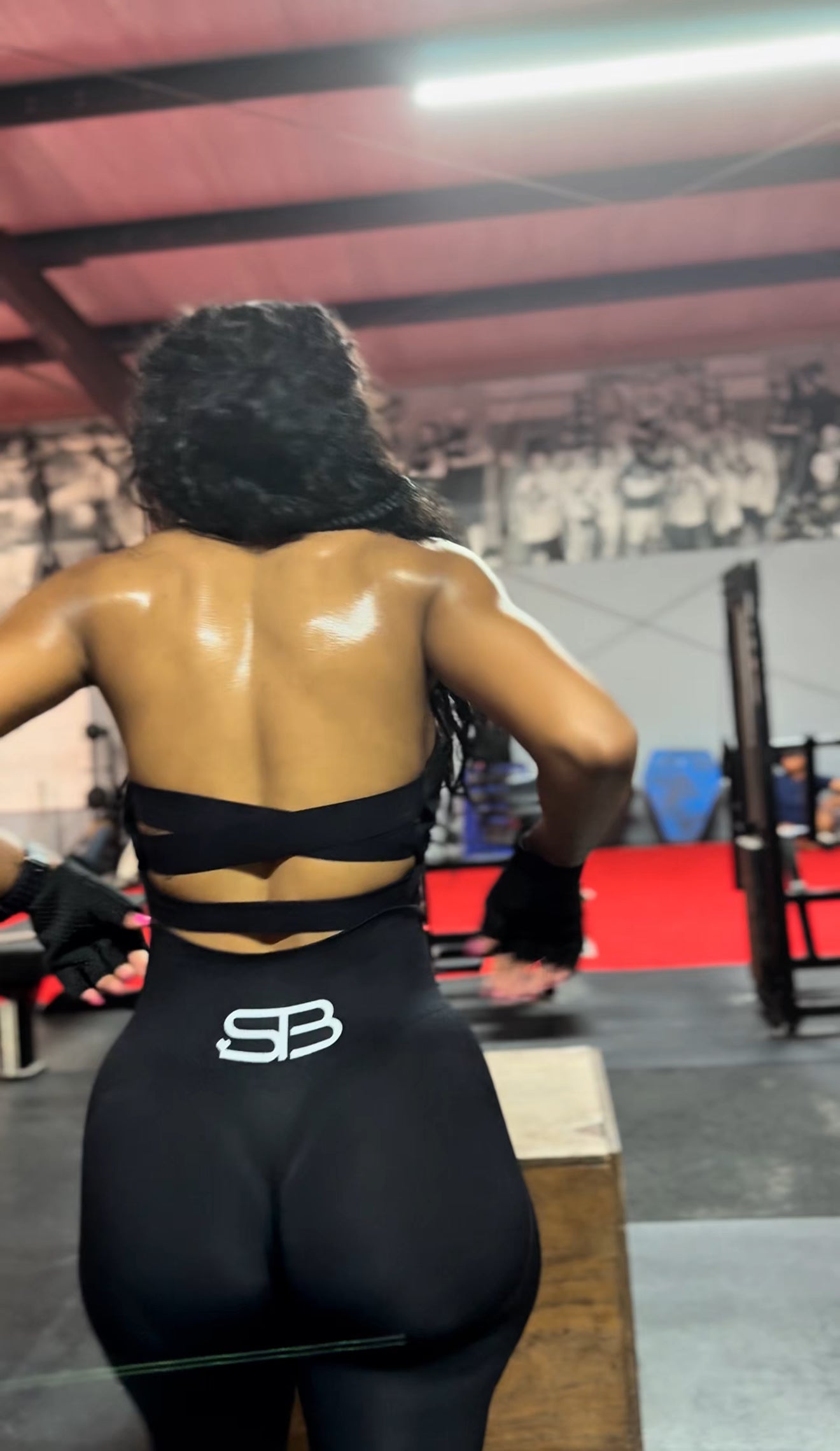 2 piece set cross back pants