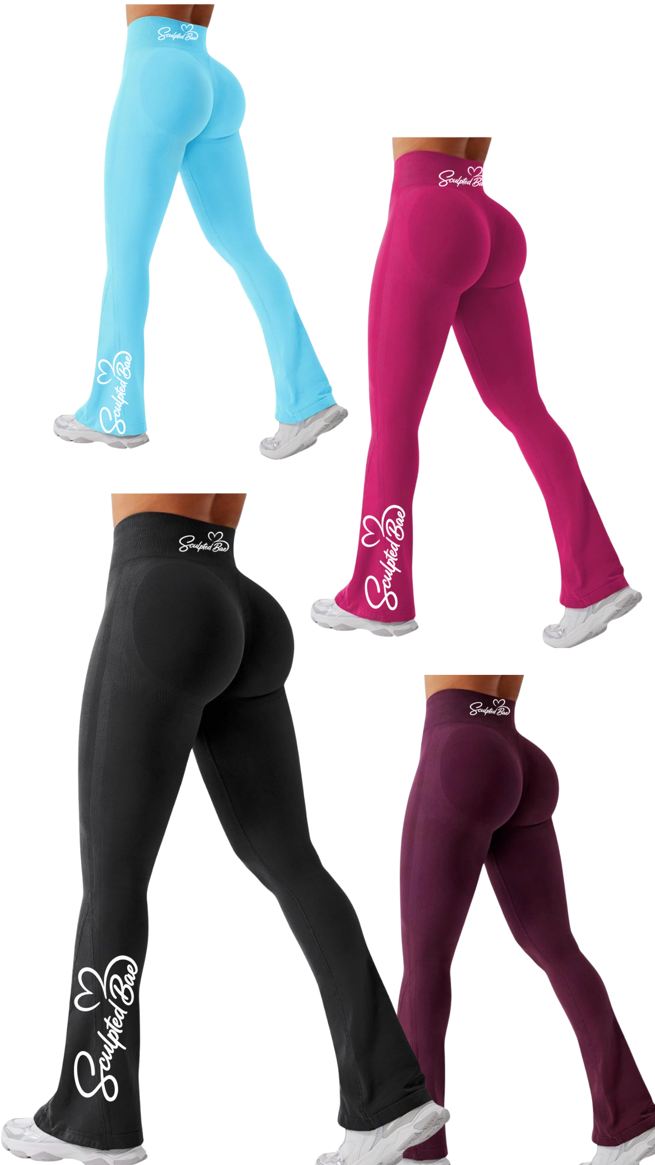 Crop Halter Top SculptedBae Seamless 2-Piece Pant Set