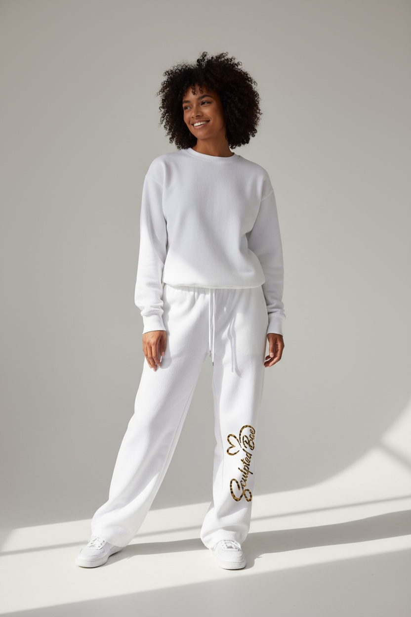 SculptedBae Solid Color Elastic Waist Loose Sweatpants Sizes XS to XL