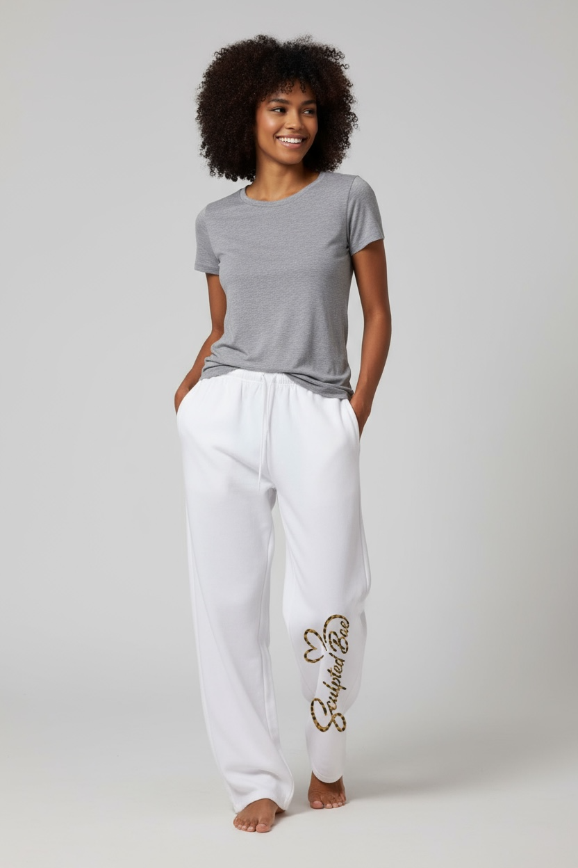 SculptedBae Solid Color Elastic Waist Loose Sweatpants Sizes XS to XL