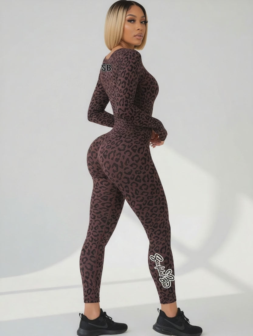 Long sleeve SculptedBae Wild  Unitard